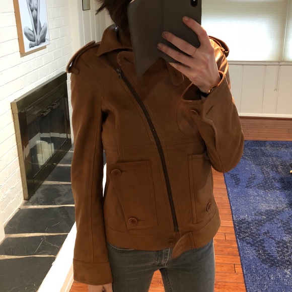 Vintage authentic Theory soft leather Moto jacket - Picture 3 of 8